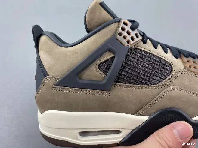 1st Kicks AJ4-882335 Brown Retro Jordan 4 x Air Scott TS Travis 0625